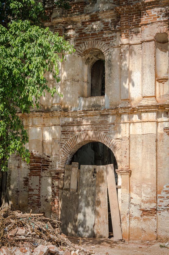 The old church, built in 1880, is now being restored.