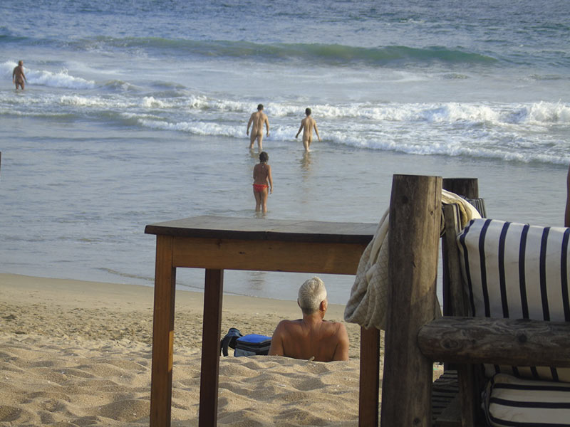 Zipolite bathers.