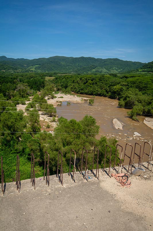 Colotepec River seen from the Colotepec bridge.