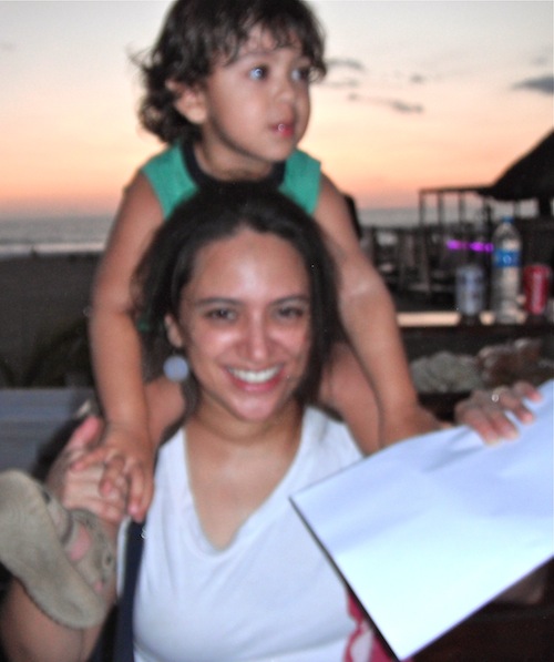María Jimena and son